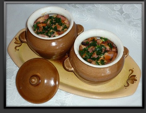 Жаркое с куриными желудками